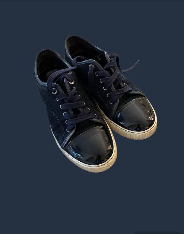 Lanvin Shoes Navy Blue Mens UK 8