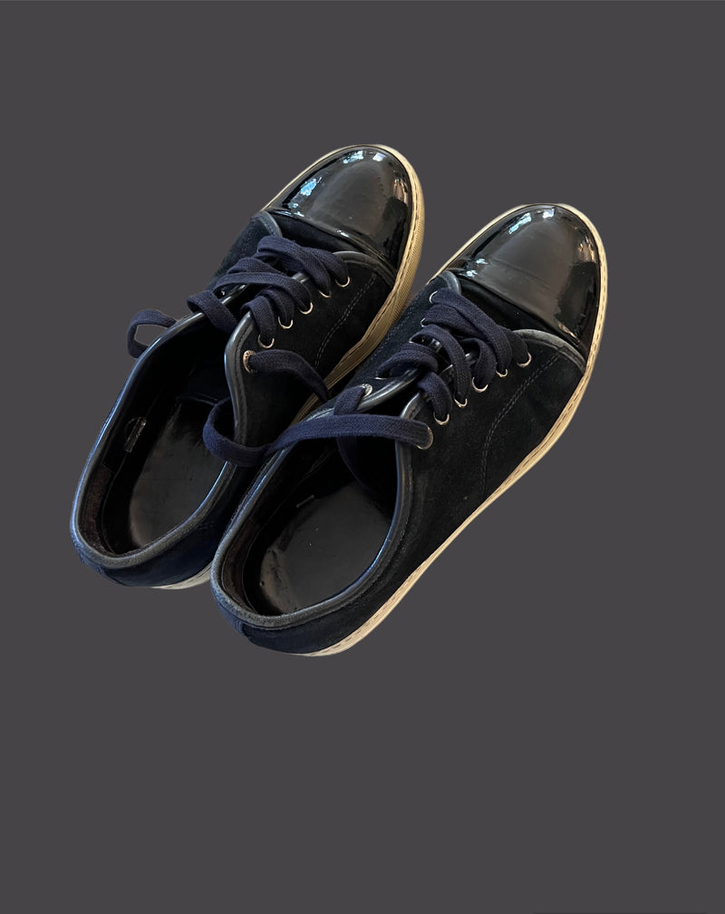 Lanvin Shoes Navy Blue Mens UK 8