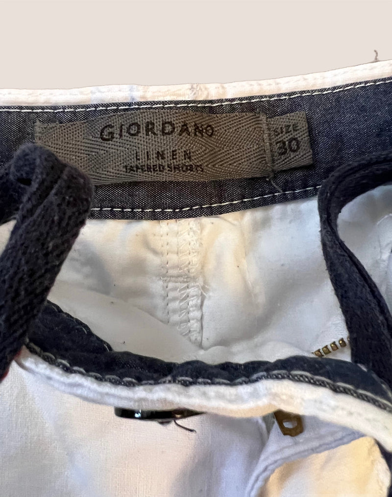 Giordano Linen Cotton Shorts W30